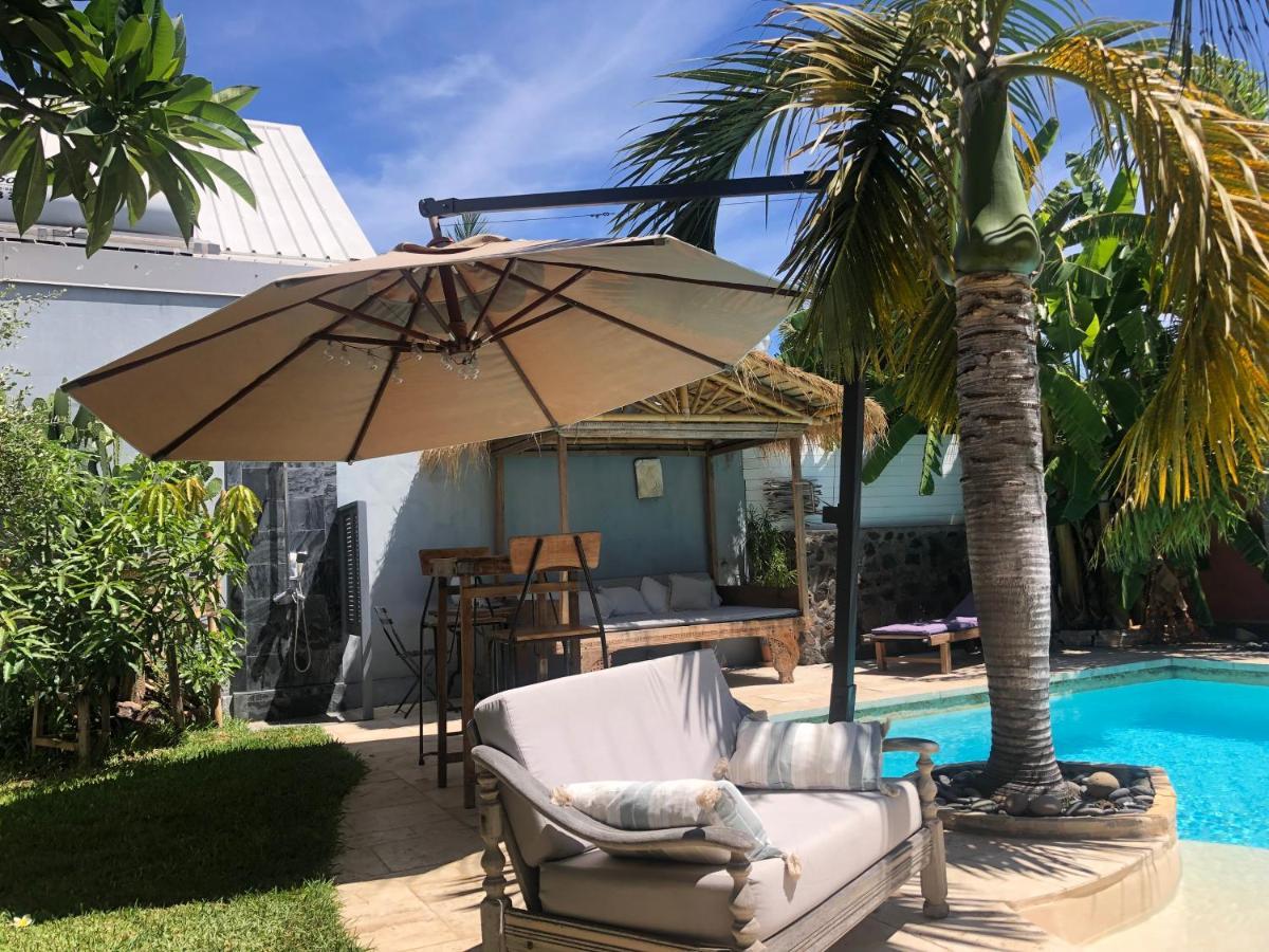 Appartamento studio indépendant dans propriété avec piscine et wifi Saint-Gilles-les Bains Esterno foto